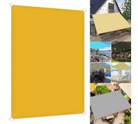Waterproof Sun Shade Sail 2.5 x 6m UV Protection Canopy for Garden Patio Outdoor CampingTearResistant Weatherproof Awning Golden Color