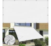 Waterproof Sun Shade Sail 2.5x3m - 98% UV Protection Canopy for Outdoor Patio, Pool, Garden & Camping - Includes Installation Ropes - White Shade Solution