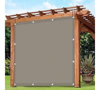 Waterproof Sun Shade Sail 2.6 x 3.5mRectangle Sunshade Canopy with Ropes Water & Wind Resistant for Patio BalconyUV Protection in TaupeVarious