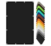 Waterproof Sun Shade Sail 2.8 x 9m UV Protection & Wind Block Outdoor Canopy for Patio & Garden Includes Fastening Ropes Black Color