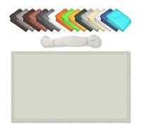 Waterproof Sun Shade Sail 2.9x3.5mOutdoor UV Protection Canopy for Garden & Balcony Grommets No Drilling Required Cream Color Easy Installation