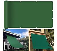 Waterproof Sun Shade Sail 3.5x6m 98% UV Block Canopy for Outdoor Patio Garden Backyard Durable PES with Mounting Ropes Dark Green Shade Solution