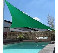 Waterproof Sun Shade Sail 4x4.5x5m UV-Resistant Canopy Fabric Outdoor Wind Protection for Patios Gardens and Parking Lots - Green