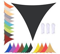 Waterproof Sun Shade Sail 5x5m 90% UV Protection Outdoor Canopy for Garden Triangle Shade Cloth with Grommets Patio Sunshade Awning