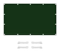 Waterproof Sun Shade Sail 5x6m Dark Green UV Protection Canopy Easy Installation for Plants & Flowers Outdoor Awning Shade with Ropes