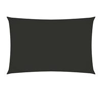 Waterproof Sun Shade Sail 6x8m UV Protection Canopy for Garden Patio & Balcony Wind Resistant Rectangle Outdoor Cover Durable Oxford Fabric Anthracite Color