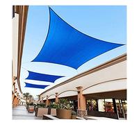Waterproof Sun Shade Sail Awning Rectangle Square Sunshade Cover for Outdoor Gazebo Garden Patio with Rope Anti-UV Sunscreen, Blue Various Sizes 2m,3m,4m,5m