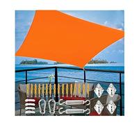Waterproof Sun Shade Sail - UV Block Canopy with Installation Kit, Rectangle 2x3m & 2x4m for Garden, Pool, Patio, Beach, Camping, Pergola, Outdoor Use