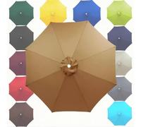Waterproof Sun Umbrella Replacement Fabric Windproof & RipResistant Polyester Cover for Garden Pool & BeachEasy to Install Outdoor Parasol Cloth