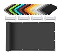 Waterproof Sunshade Sail 1.1x1.2m Rectangular Canopy with Grommets 98% UV Protection No Drill Installation Ideal for Patio Camping Dark Gray