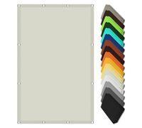 Waterproof Sunshade Sail 1.6 x 3.5m - 98% UV Protection Tear-Resistant Weatherproof Canopy with Grommets No Drill Installation for Balcony & Patio Cream Color