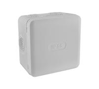Waterproof Surface-Mounted Junction Box IP55 85 x 85 x Depth 50 mm DEBFLEX Grey - 718806