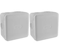 Waterproof Surface-Mounted Junction Box IP55 85 x 85 x Depth 50 mm DEBFLEX Grey - 718806 (Pack of 2)