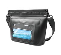 Waterproof Swimming Bag - PVC Dry Swim Bag | 225g Cell Phone Holder with Adjustable Shoulder Strap for Men Adult Outdoor Camping Hiking Swimming Diving Snorkeling Skiing na, Black, riferimento alla