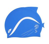 Waterproof Swimming Hat, Silicone Hat for Swimming - Waterproof Swim Cap "Dolphin", Soft Cartoon Swimming Equipment, Elastic Swimming Cap for Exercises, Competitions, Training