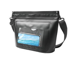 Waterproof Swimming Phone Pack with Adjustable Strap, Touch Sensitive Dry Pack for Adults Women Outdoor Camping Hiking Diving Snorkeling Skiing Boating Na, Black, Consulte la descripción, See