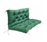 Waterproof Swing Bench Cushion Replacement for Patio Garden Furniture with Backrest and 8 Nonslip Ties, Sun Resistant, 47.2x39.4in