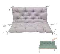 Waterproof Swing Cushion for 23 Seat Porch Swing Patio Bench or Garden FurLight Gray 59x39.4 inComfortable Outdoor Seating Accessory