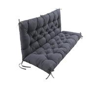 Waterproof Swing Cushions for Outdoor Furniture,Swing Cushions Replacement Outdoor Porch Waterproof Bench Cushion with Backrest,Thickened Patio Swing Replacement Cushion,Gray,100x100x10 cm