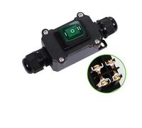 Waterproof Switch IP65 Waterproof Ship Type Switch 220V/24V/16A/30A Rain Proof Outside Electrical Room Ampere Box Second Gear IDGTTLDF(Double green 220V,20 PCS)