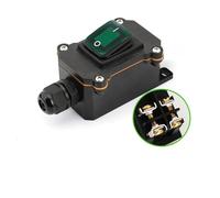 Waterproof Switch IP65 Waterproof Ship Type Switch 220V/24V/16A/30A Rain Proof Outside Electrical Room Ampere Box Second Gear IDGTTLDF(Single green 220V,20 PCS)