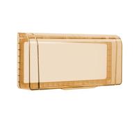 Waterproof Switch Plug Outlet Cover Washroom Protection Receptacle Protector Tan Color 22.3x10.5x4.5cm