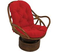 Waterproof Swivel Rocking Chair Cushion for Indoor Outdoor Wicker Rattan Furniture - UV Resistant and Durable Design