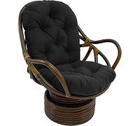 Waterproof Swivel Rocking Chair Cushion for Indoor Outdoor Wicker Rattan Furniture - UV Resistant and Durable Design