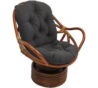 Waterproof Swivel Rocking Chair Cushion for Indoor Outdoor Wicker Rattan Furniture - UV Resistant and Durable Design