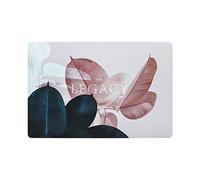 waterproof table mats, Pad Waterproof Dining Table Mat Household Anti-Scald Plate Placemat-Ink Leaves(Ink Leaves (4 Pieces))