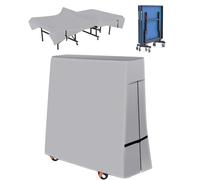 Waterproof Table Tennis Table Cover, 600D Ping Pong Table Protection Outdoor and Indoor, Universal Folding Ping Pong Table Cover -- 173x77/16x158cm