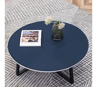 Waterproof Tablecloth StainResistant Round PVC Leather Table Cover OilProof Washable Dining Table Set Blue B 50cm DiameterPerfect for Home Decor and Parties