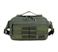Waterproof Tactical Crossbody Chest Pack, Multi-Purpose Outdoor Waist Bag with Adjustable Strap, Durable Shoulder Sling(Green)