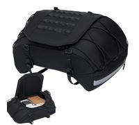 Waterproof Tail Bag, Motorcycle Saddle Storage, 12x8 Inches Rear Seat Bag with Build, Touring Saddlebag Accessory, Motorcycle with Reflective Design, Riding Gear for Road Trip and Commuting
