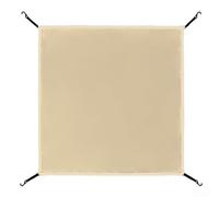 Waterproof Tarp Cover for Camping 56x56cm Tent Awning with Elastic Straps for Easy Setup (beige)