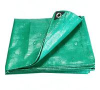 Waterproof Tarpaulin 150 x 210 cm Uv Tear Resistant Pe Tarpaulin Sheet with Reinforced Grommets Waterproof Outdoor Cover for Camping, Garden, Roof & Patio, Green