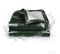 Waterproof Tarpaulin 340 x 430 cm Heavy Duty Tarpaulin Sheet Universal, Multipurpose for Multipurpose Indoor Outdoor Protection, Army Green