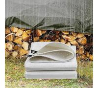 Waterproof Tarpaulin 400g/m² Heavy Duty Multi-Purpose Cover for Outdoor Use - Ideal for Kennels, Chicken Coops, Fishponds, Hay, Log Piles, Trailers, and Furniture