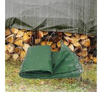 Waterproof Tarpaulin 400g/m² Heavy Duty Multi-Purpose Cover for Outdoor Use - Ideal for Kennels, Chicken Coops, Fishponds, Hay, Log Piles, Trailers, and Furniture