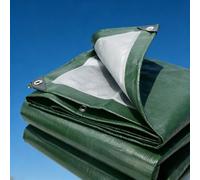 Waterproof Tarpaulin Cover Sheet 170 x 500 cm Heavy Duty, Pe Material, Waterproof Pe Tarpaulin Sheet Multipurpose, Reinforced Eyelets for Greenhouse, Groundsheet, Green