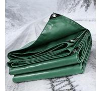 Waterproof Tarpaulin Cover Sheet 6 x 8 m Pvc, UV Protection, Waterproof, Heavy Duty Tarp Ground Sheet Mesh Rubber Strengthened Corners for Car, Pool, Caravan, Garden, Green