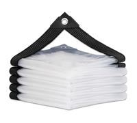 Waterproof Tarpaulin - PE Plastic Cover for Outdoor Use Patio Pavilion Camping Rain and Wind Protection Heavy-Duty Multi-Purpose Weather-Resistant