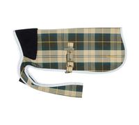 Waterproof tartan coat for dogs Beige XS