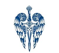 Waterproof Tattoo Sticker Chinese Dragon Cupid Wing Tattoo Body Art Fake Tattoo(001)