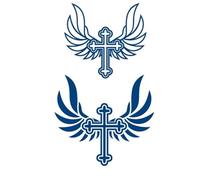 Waterproof Tattoo Sticker Chinese Dragon Cupid Wing Tattoo Body Art Fake Tattoo(004)