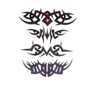 Waterproof Tattoo Sticker Lynx Tattoos Owl Goat Body Art Arm Fake Tattoo Women Men(21 * 14.8cm)(002)