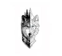 Waterproof Tattoo Sticker Tiger,Dragon, Flower,Body Arm Sleeve Man WomenTattoo Sticker Tiger Big Cat Animal Element Waterproof Fake Body Art for Men Women(010)