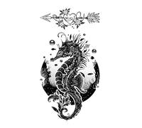 Waterproof Tattoo Sticker Tiger,Dragon, Flower,Body Arm Sleeve Man WomenTattoo Sticker Tiger Big Cat Animal Element Waterproof Fake Body Art for Men Women(011)