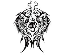 Waterproof Tattoo Sticker Tiger Skull Dragon Flower Body Arm Sleeve Man Women(210 * 148mm)(003)