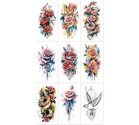 Waterproof Tattoo Stickers For The Entire Lower Arm Featuring Symbols, Totems, Animals, Skulls, And Text. 210 * 114mm A046